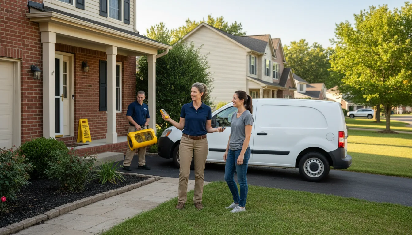 Residential water damage restoration in Beulah, MS
